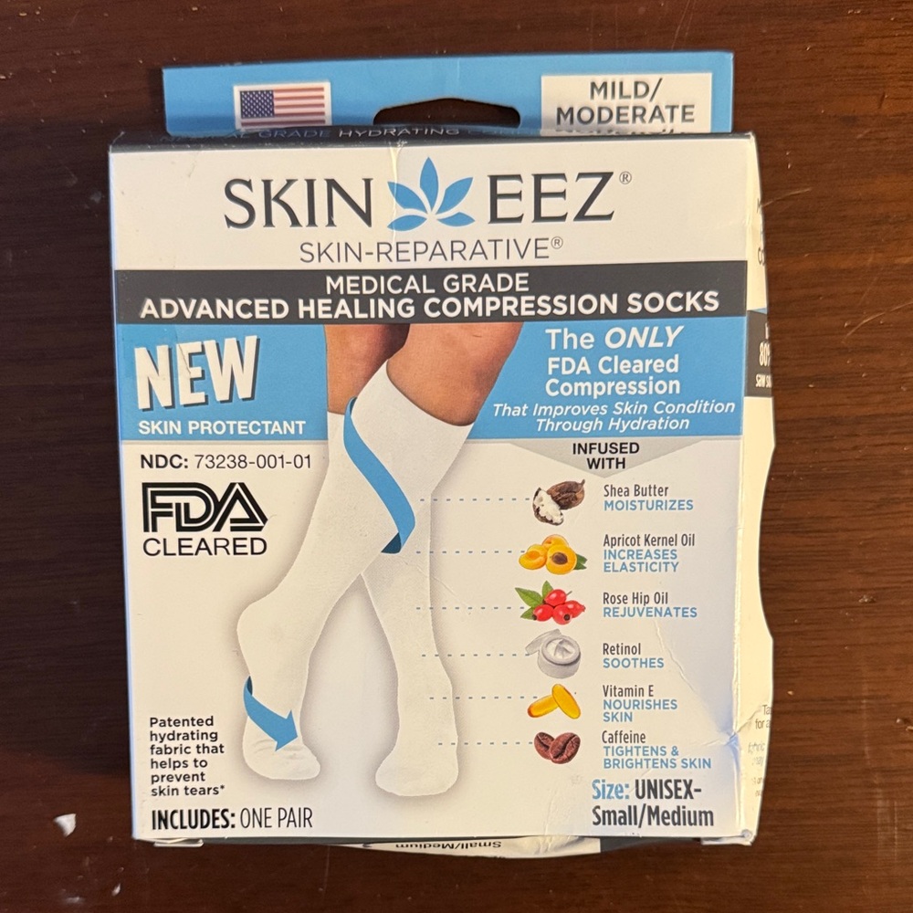 NIP Unisex S/M Skineez Skin-Reparative Medical Grade Compression Socks